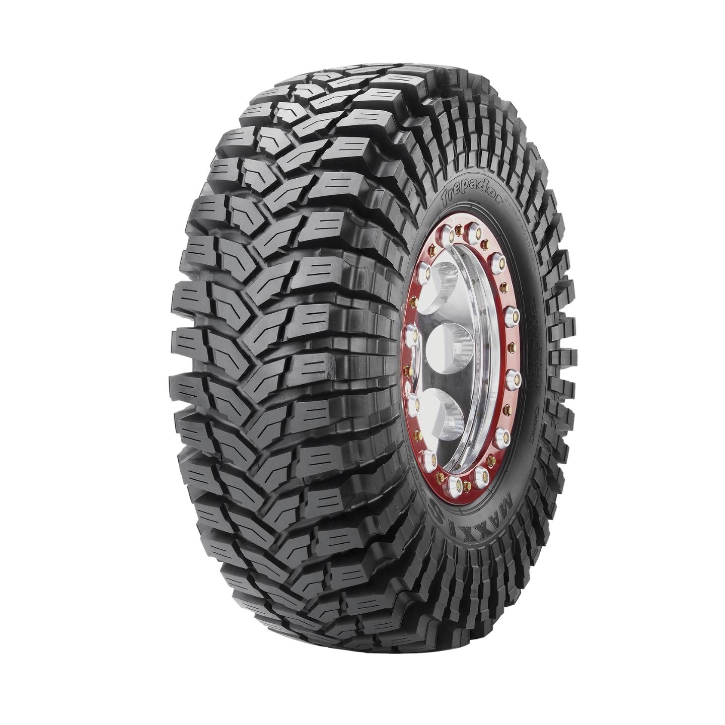 Maxxis Trepador Bias 35x12.5-16 aggressiivinen pito mudassa ja kivikossa